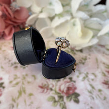 Charger l'image dans la galerie, Antique Victorian Natural Opal &amp; Diamond Daisy Cluster Ring, Size UK T, US 9-1/2
