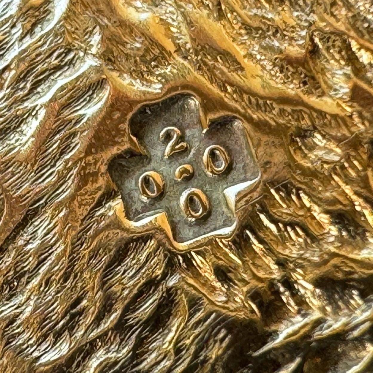 Vintage 9ct Gold Opal Gothic Cross Pendant, Millennium Hallmarked