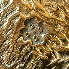 画像をギャラリービューアに読み込む, Vintage 9ct Gold Opal Gothic Cross Pendant, Millennium Hallmarked
