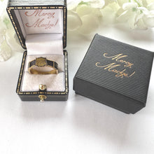 Charger l'image dans la galerie, Victorian Mourning Ring, Chester 1901: 9ct Gold Hairwork Enamel In Memory Of Memorial Band

