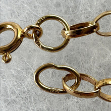 Lade das Bild in den Galerie-Viewer, Vintage 9ct Gold Oval Belcher Link 27" Long Chain Necklace: London 1983 Hallmarks
