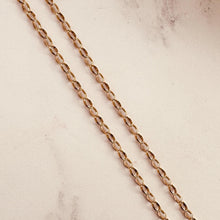 Lade das Bild in den Galerie-Viewer, Vintage 9ct Gold Oval Belcher Link 27" Long Chain Necklace: London 1983 Hallmarks
