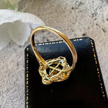 Charger l'image dans la galerie, Victorian Diamond Target Ring: 1.14ct Old Mine Cut &amp; Rose Cut Cluster. Platinum Topped 18ct Gold Antique Halo Ring
