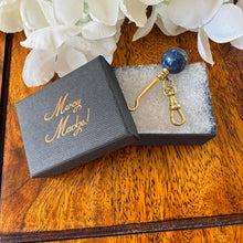 Charger l'image dans la galerie, Antique Victorian Lapis Lazuli Novelty Miniature Button Hook Pendant Charm

