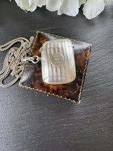 Charger l'image dans la galerie, Antique Sterling Silver Vesta Case Pendant, 1912 Birmingham Haseler, Engraved 1889–1914 Memorial Match Safe Necklace
