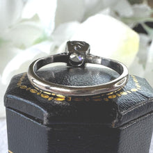 Charger l'image dans la galerie, Vintage 18ct White Gold 0.43ct Diamond Solitaire Ring, Square Bezel Set, Size M.5/6.5
