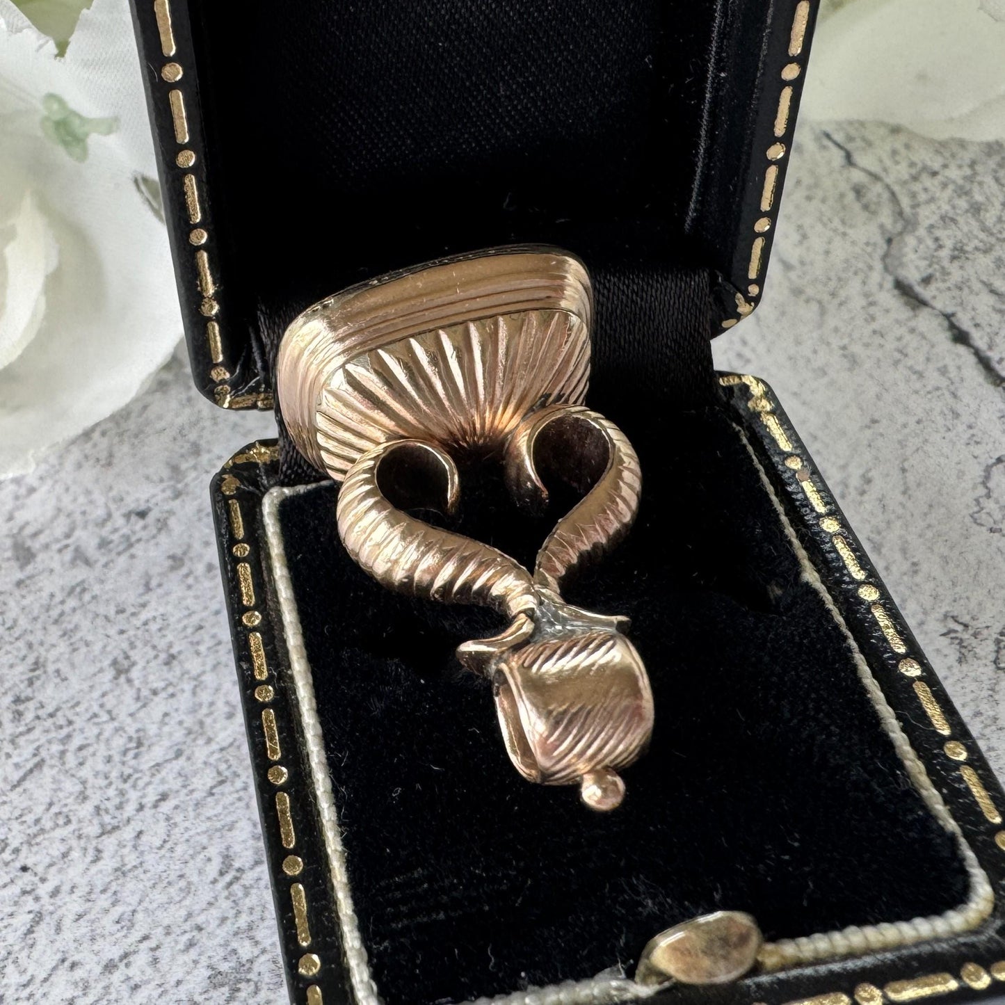 Antique Georgian Gold Cased Bloodstone Seal Fob Pendant. Circa 1790