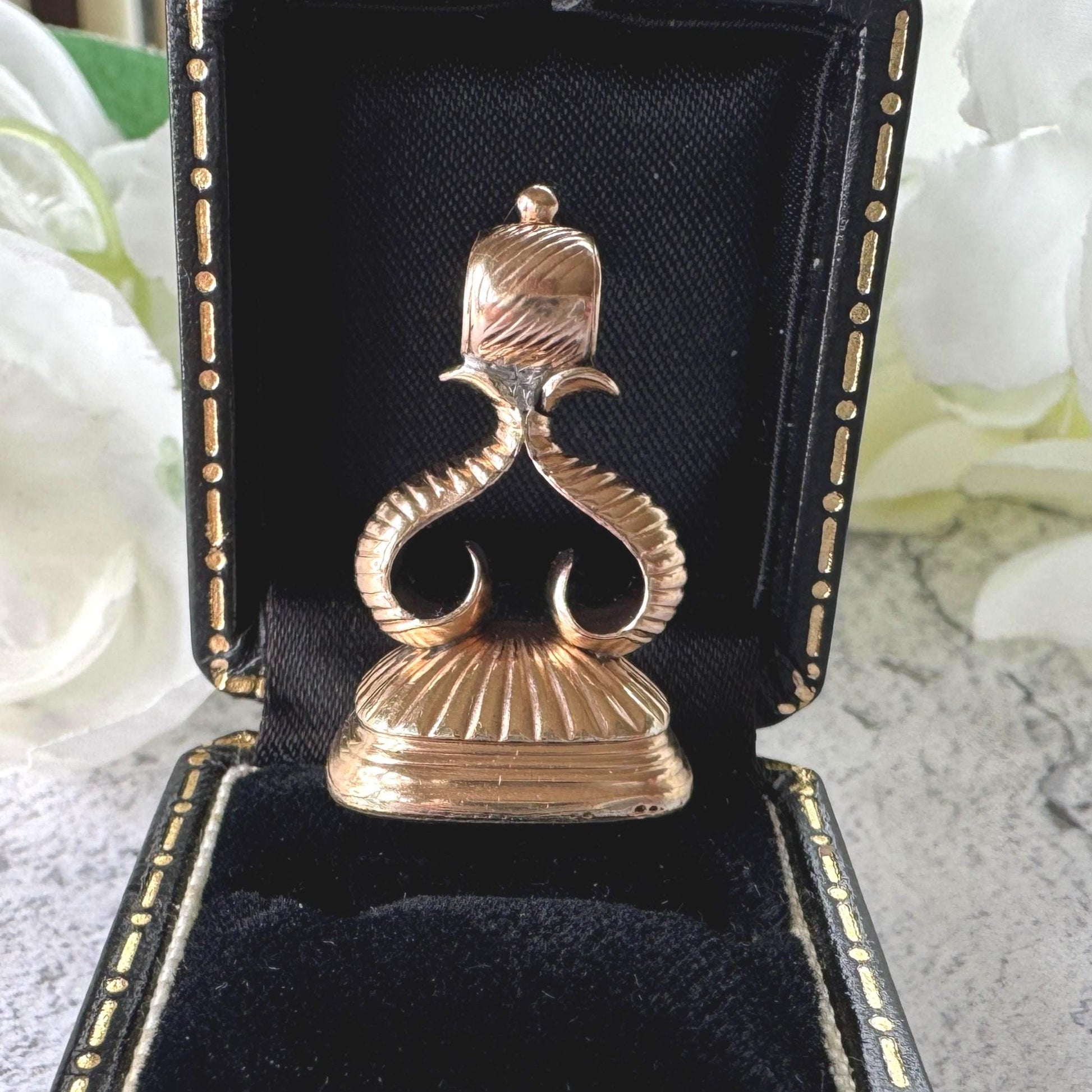 Antique Georgian Gold Cased Bloodstone Seal Fob Pendant. Circa 1790