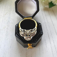 Carica l'immagine nel visualizzatore di Gallery, 1970s Diamond Solitaire Ring, 18ct Gold, High-Set Statement Mount

