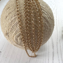 Carica l'immagine nel visualizzatore di Gallery, Antique Victorian 18ct Rolled Gold Guard Chain. 135cm Belcher Link Muff Chain/Sautoir Necklace
