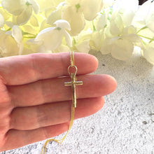 Charger l'image dans la galerie, Victorian 15ct Gold Ankh Cross Pocket Watch Key Pendant Charm
