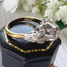 Carica l'immagine nel visualizzatore di Gallery, 1970s Diamond Solitaire Ring, 18ct Gold, High-Set Statement Mount
