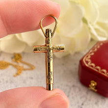 Charger l'image dans la galerie, Victorian 15ct Gold Ankh Cross Pocket Watch Key Pendant Charm

