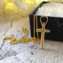 Charger l'image dans la galerie, Victorian 15ct Gold Ankh Cross Pocket Watch Key Pendant Charm

