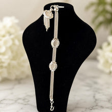 Load image into Gallery viewer, Antique Victorian Sterling Silver Albertina with Sliding Charms and Tassel, Circa 1840
