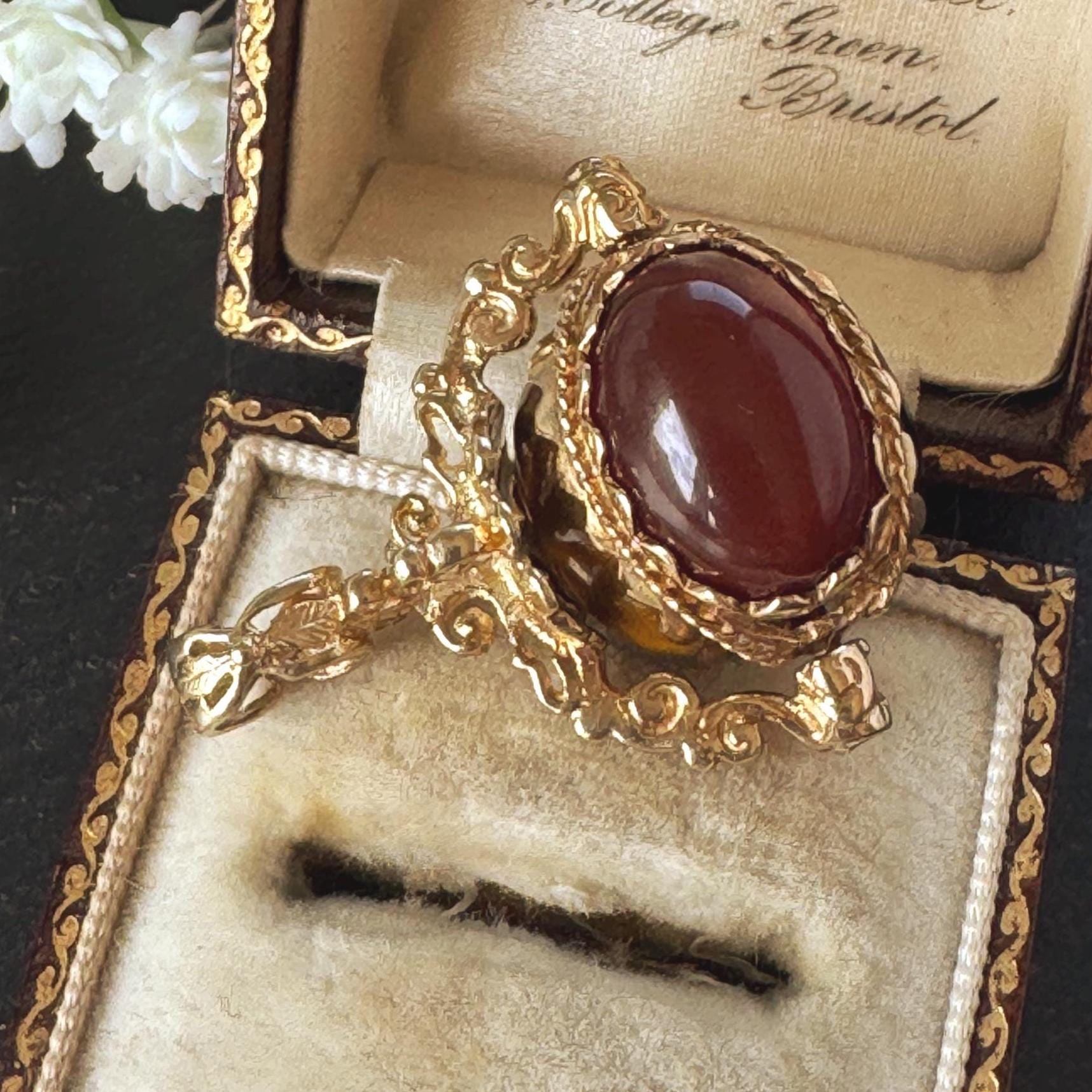 Vintage Victorian Revival 9ct Gold Spinner Fob Pendant, Hallmarked London 1965