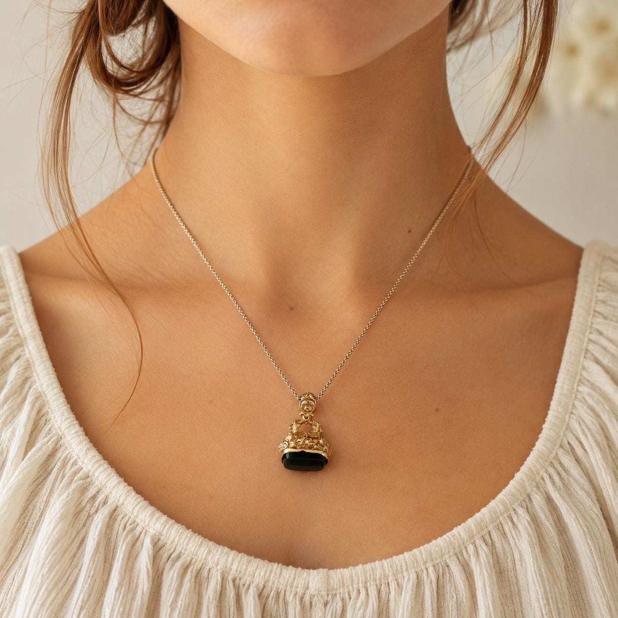 Antique Georgian Solid Gold Bloodstone Fob Seal Pendant, c.1780–1820