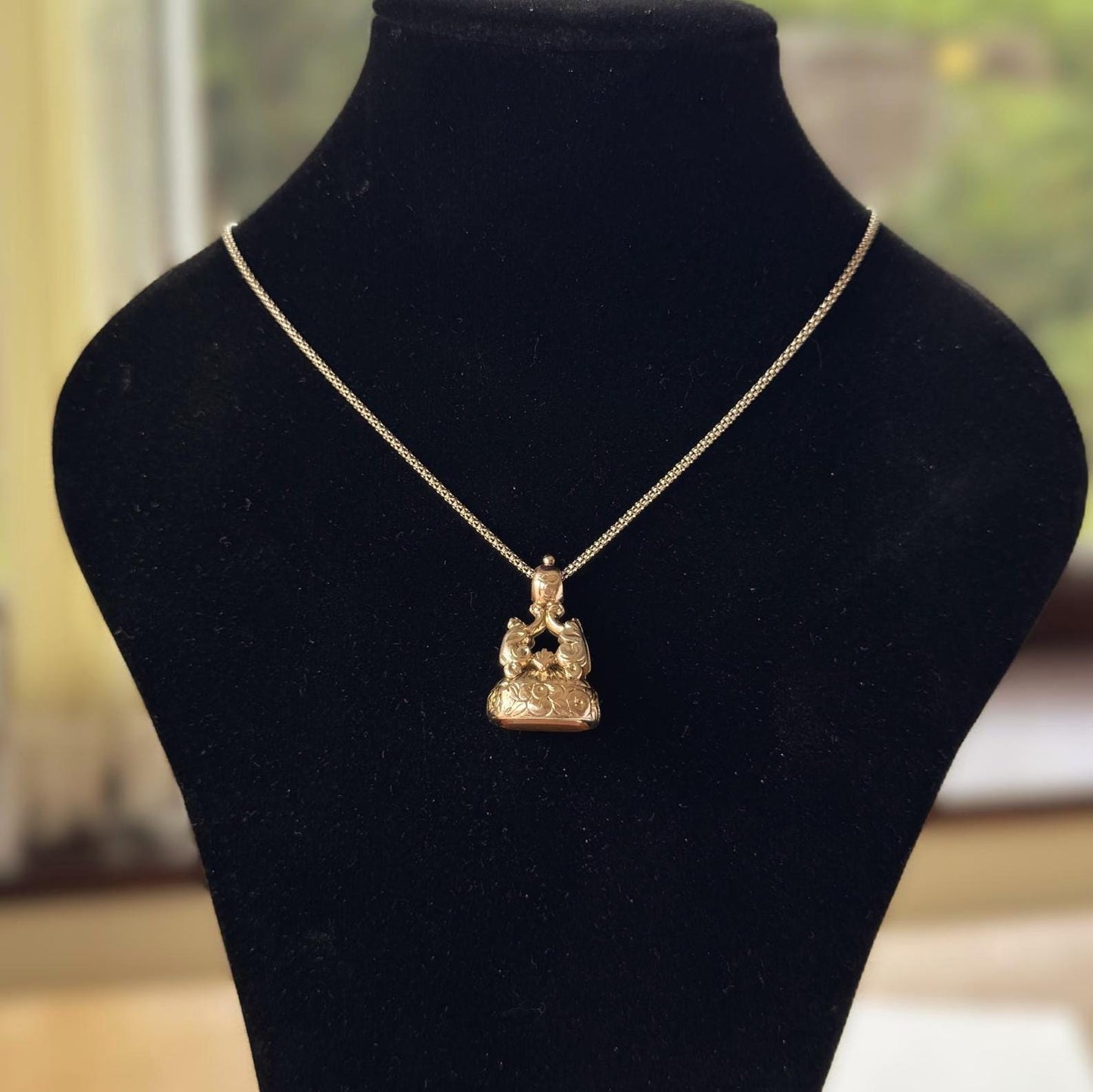Antique Georgian Gold Cased Fob Seal Pendant with Citrine c.1780-1820