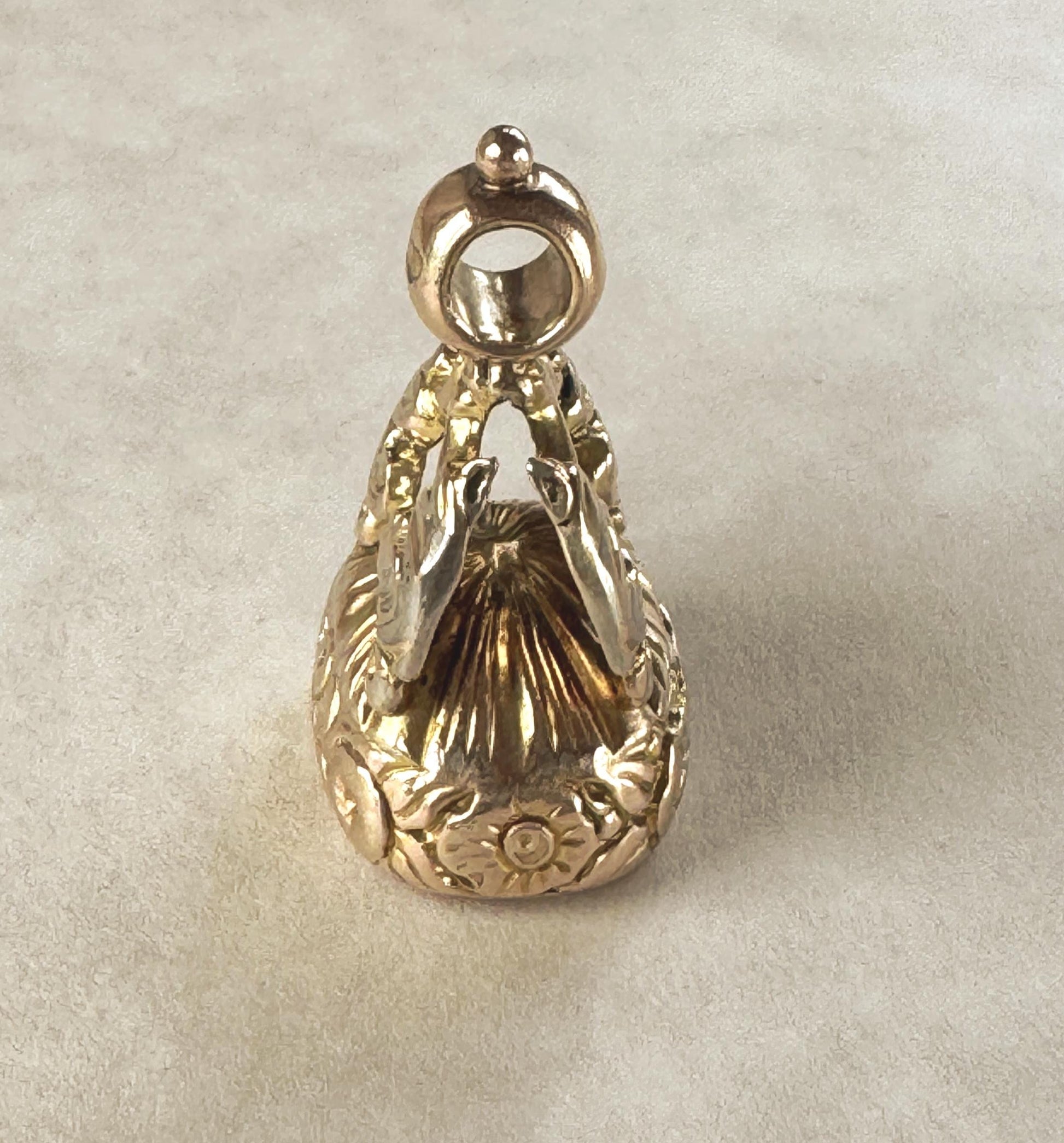 Antique Georgian Gold Cased Fob Seal Pendant with Citrine c.1780-1820