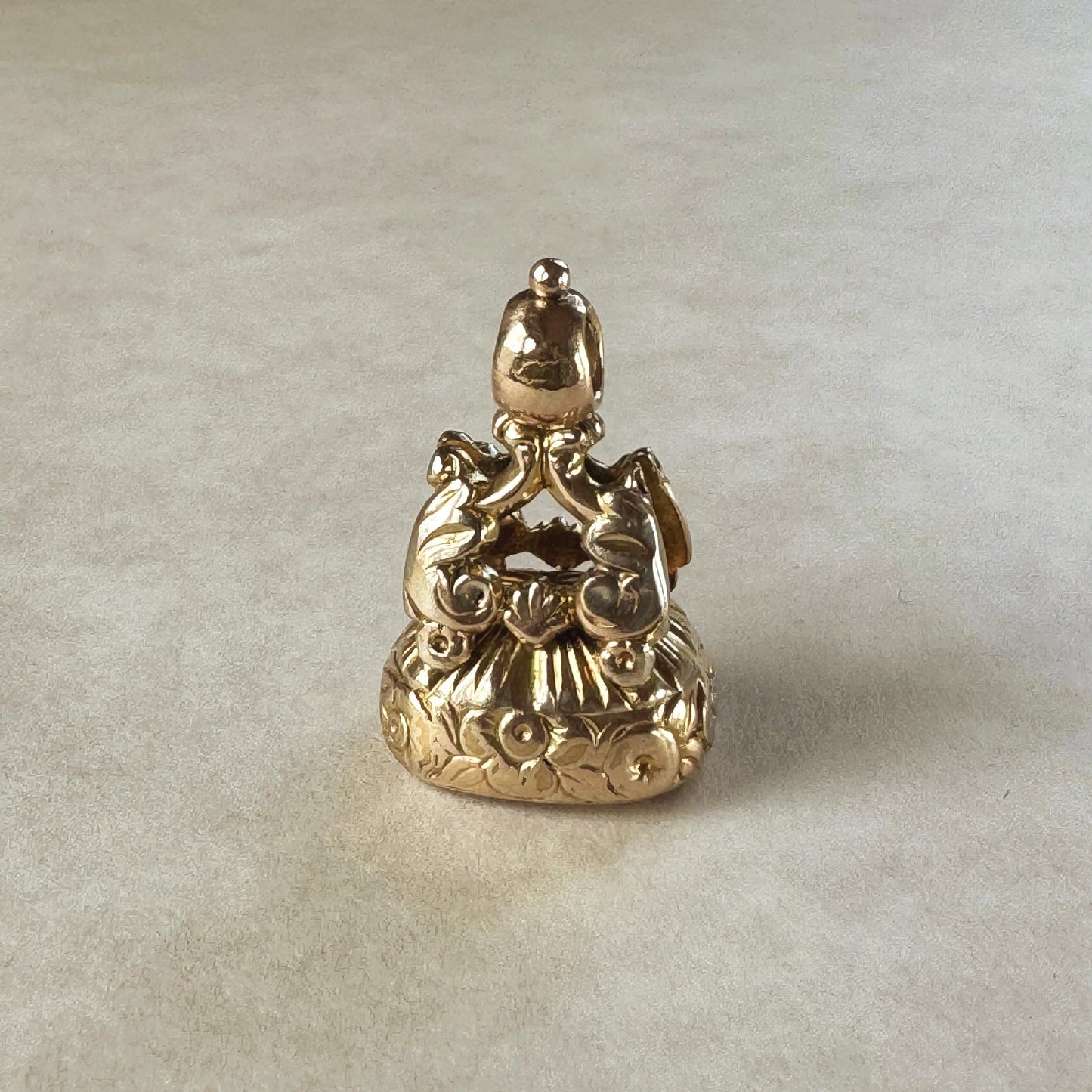 Antique Georgian Gold Cased Fob Seal Pendant with Citrine c.1780-1820