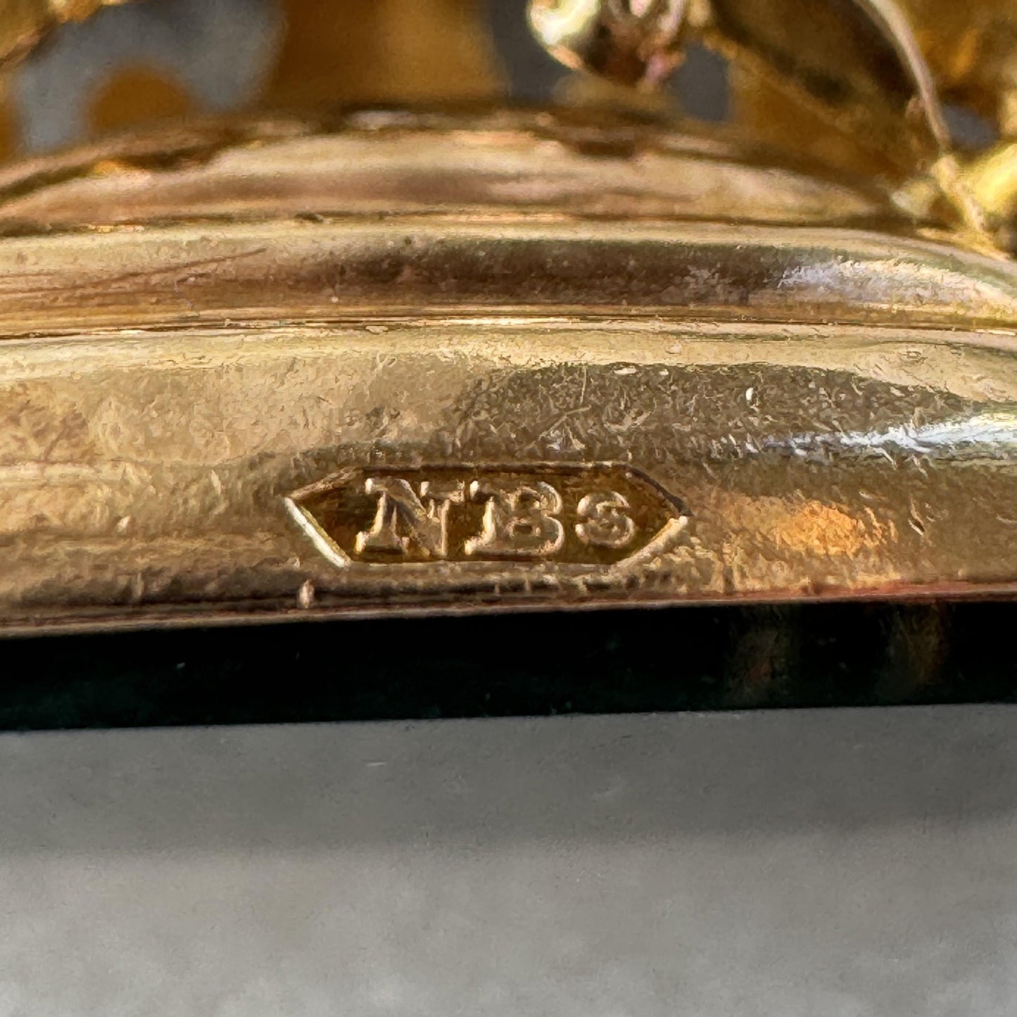 Edwardian 9ct Gold Bloodstone Fob Seal Pendant, Birmingham 1910