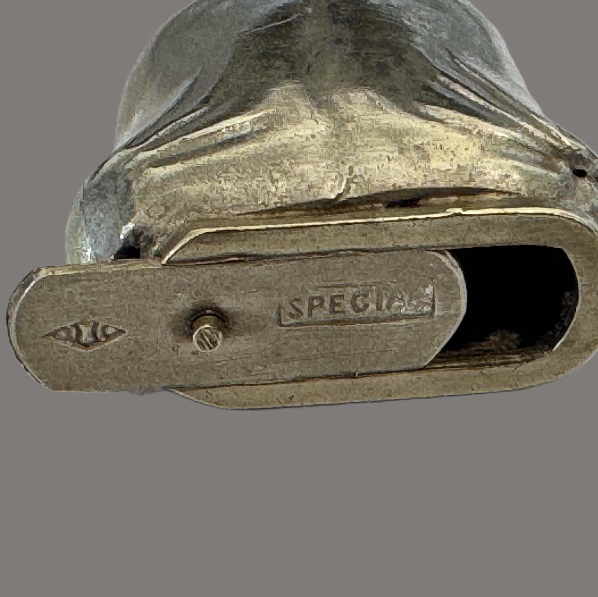 Vintage c.1930 Buddha Secret Compartment Pendant | Hidden Sliding Base | Sterling Silver Chain