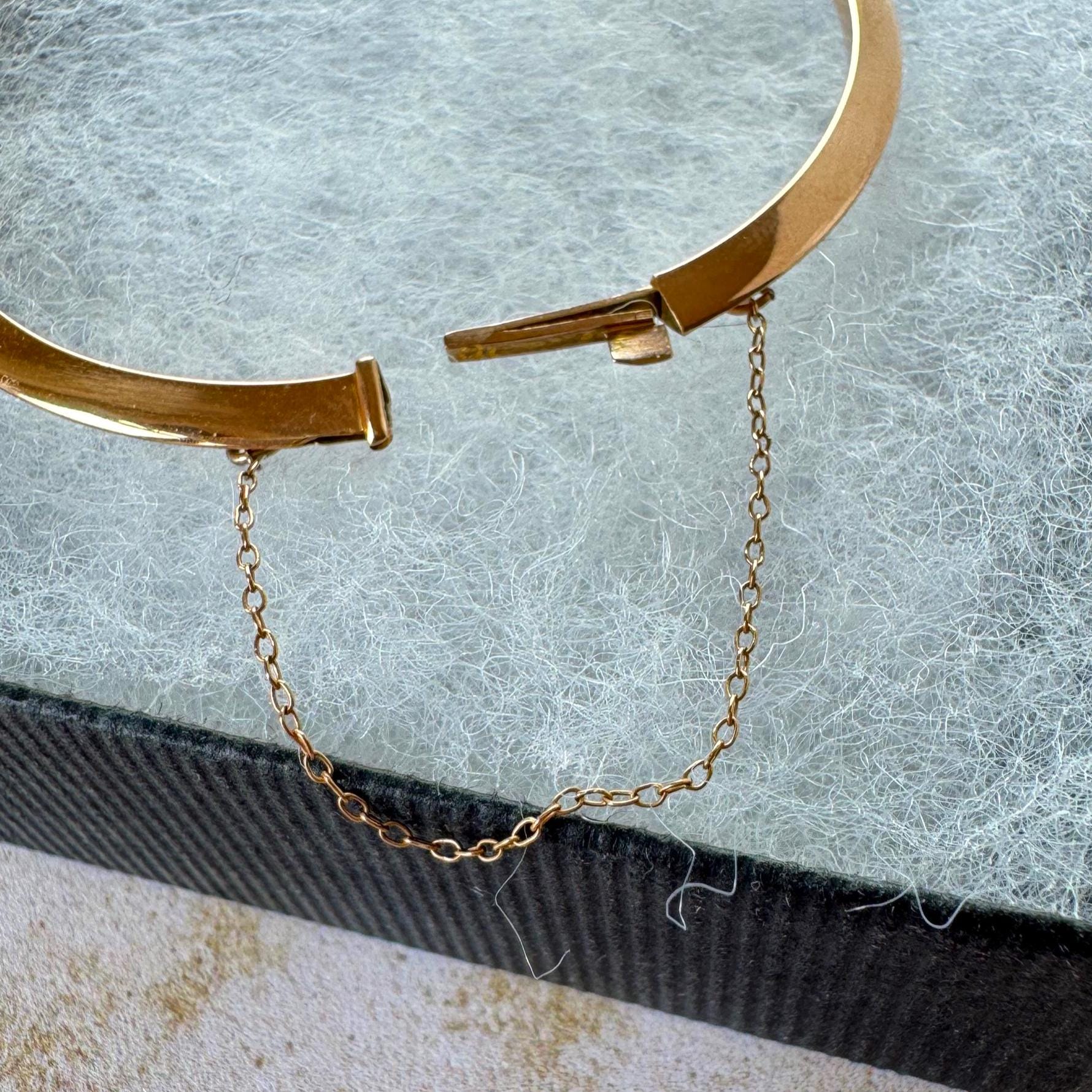 Antique Edwardian 15ct Rose Gold Pearl Celestial Bangle | Crescent Moon & Star Love Token