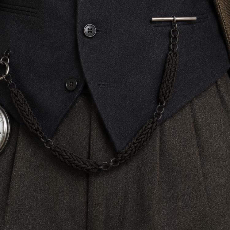 Victorian Woven Horse Hair Albertina Watch Chain