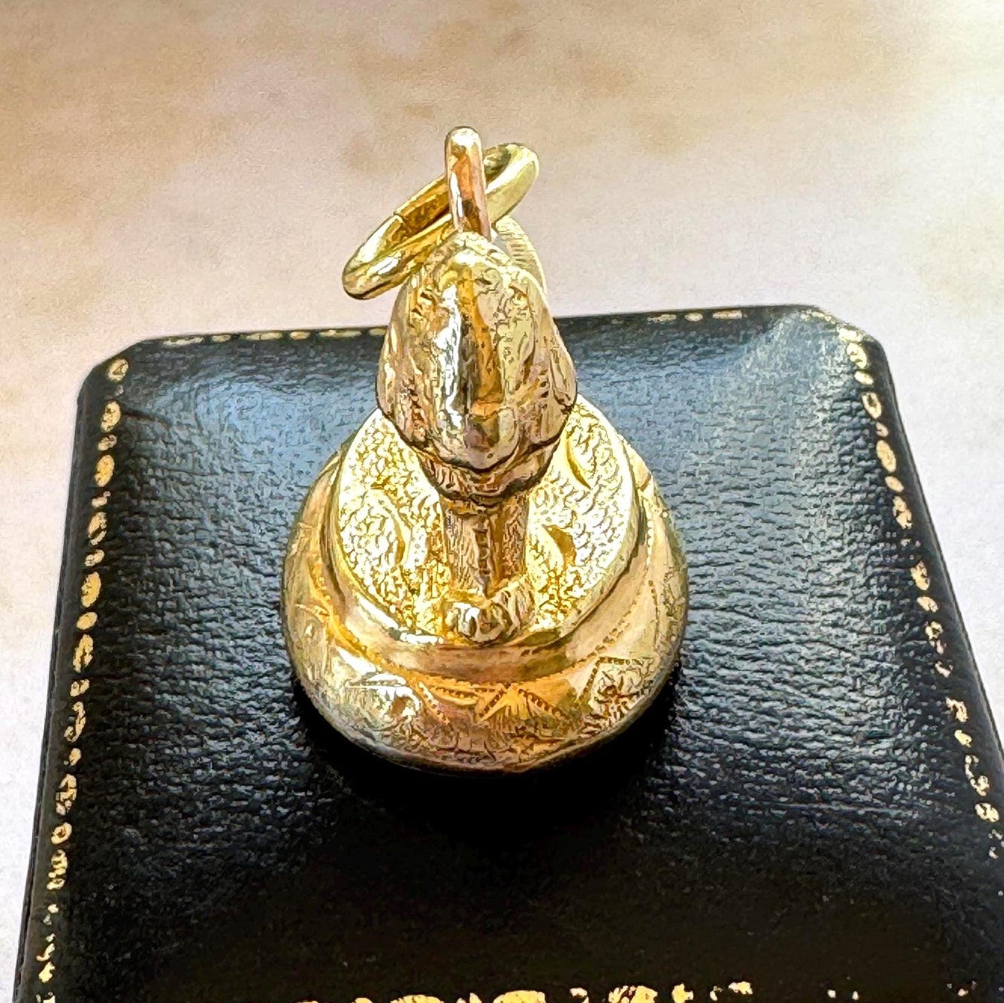 Antique Georgian Pinchbeck Lion Seal Fob | Regency Era Figural Carnelian Pendant
