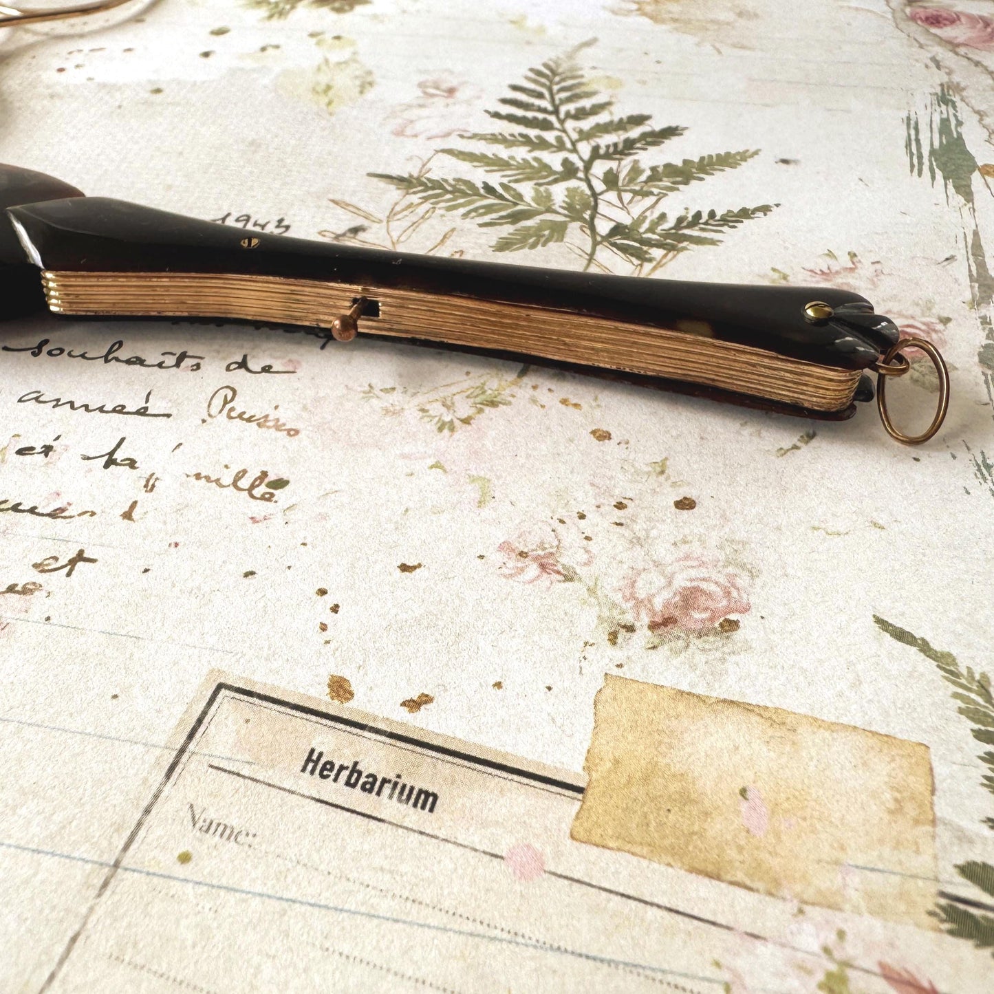 Antique Victorian Simulated Tortoiseshell Metamorphic Lorgnette Folding Spectacles