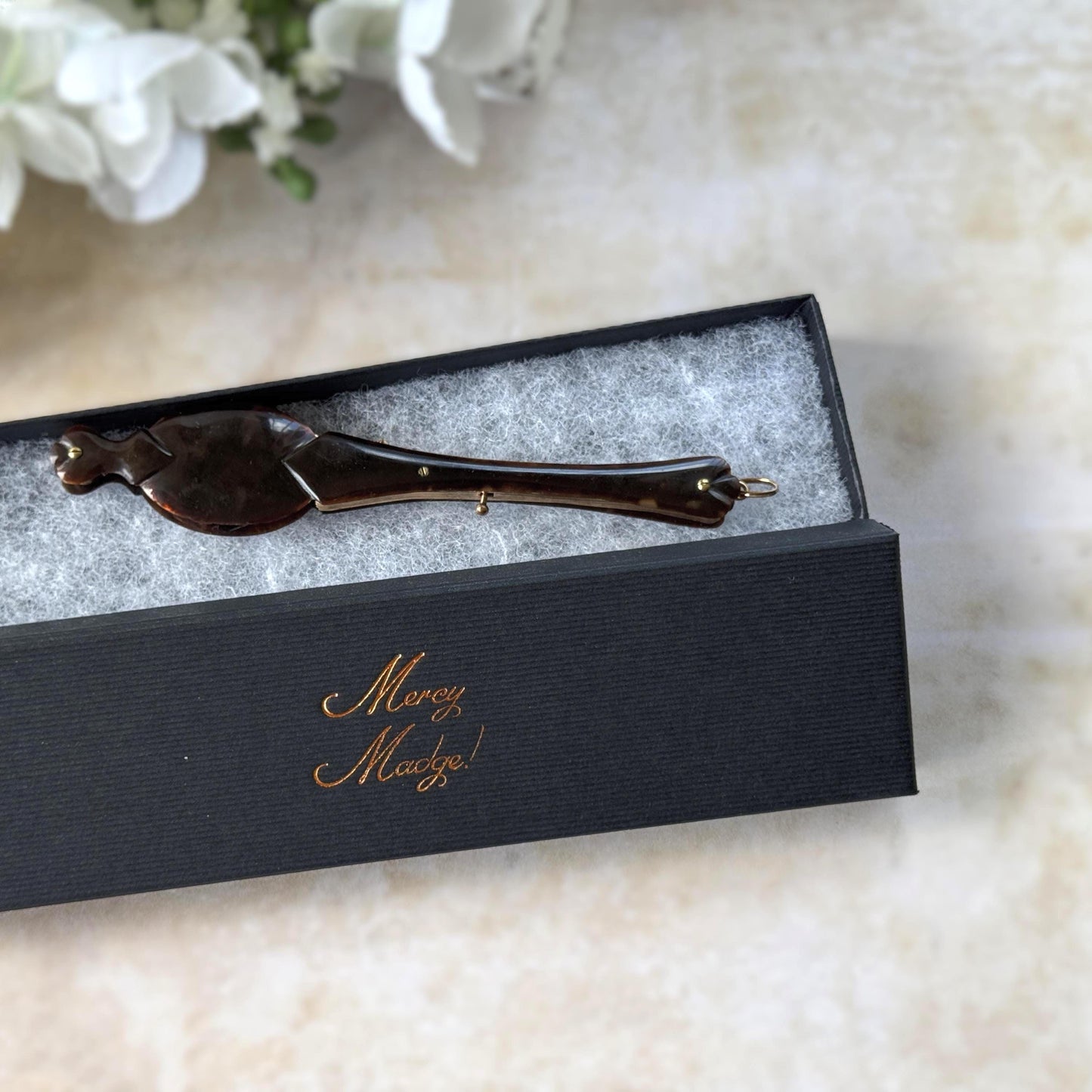 Antique Victorian Simulated Tortoiseshell Metamorphic Lorgnette Folding Spectacles