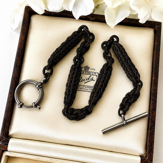 Victorian Woven Horse Hair Albertina Watch Chain
