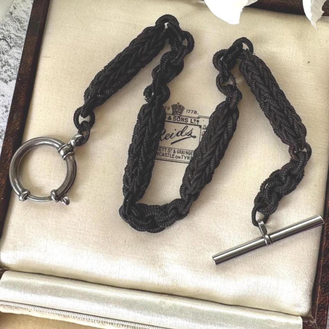 Victorian Woven Horse Hair Albertina Watch Chain