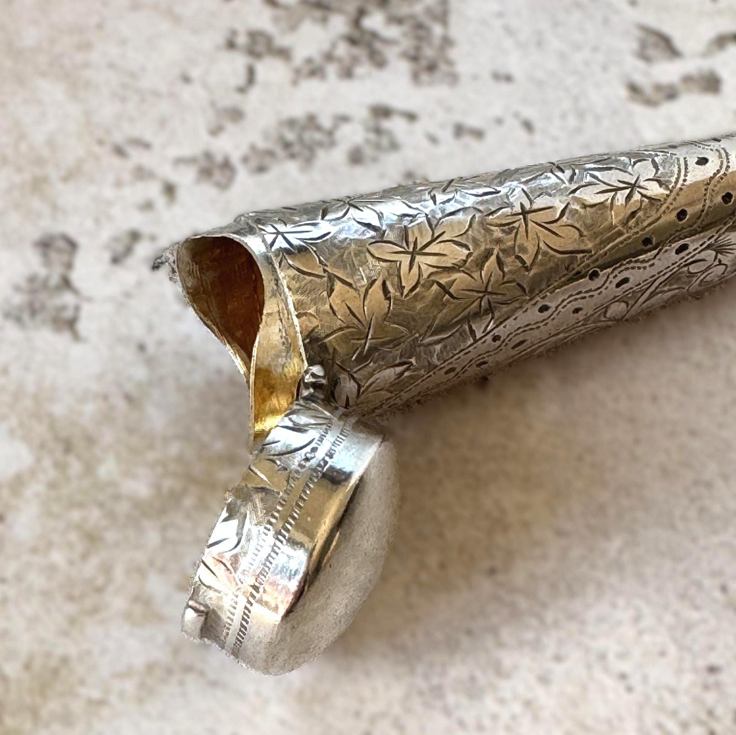 Antique Edwardian Silver Cheroot Case Keepsake Pendant | Hallmarked 1906 George Loveridge