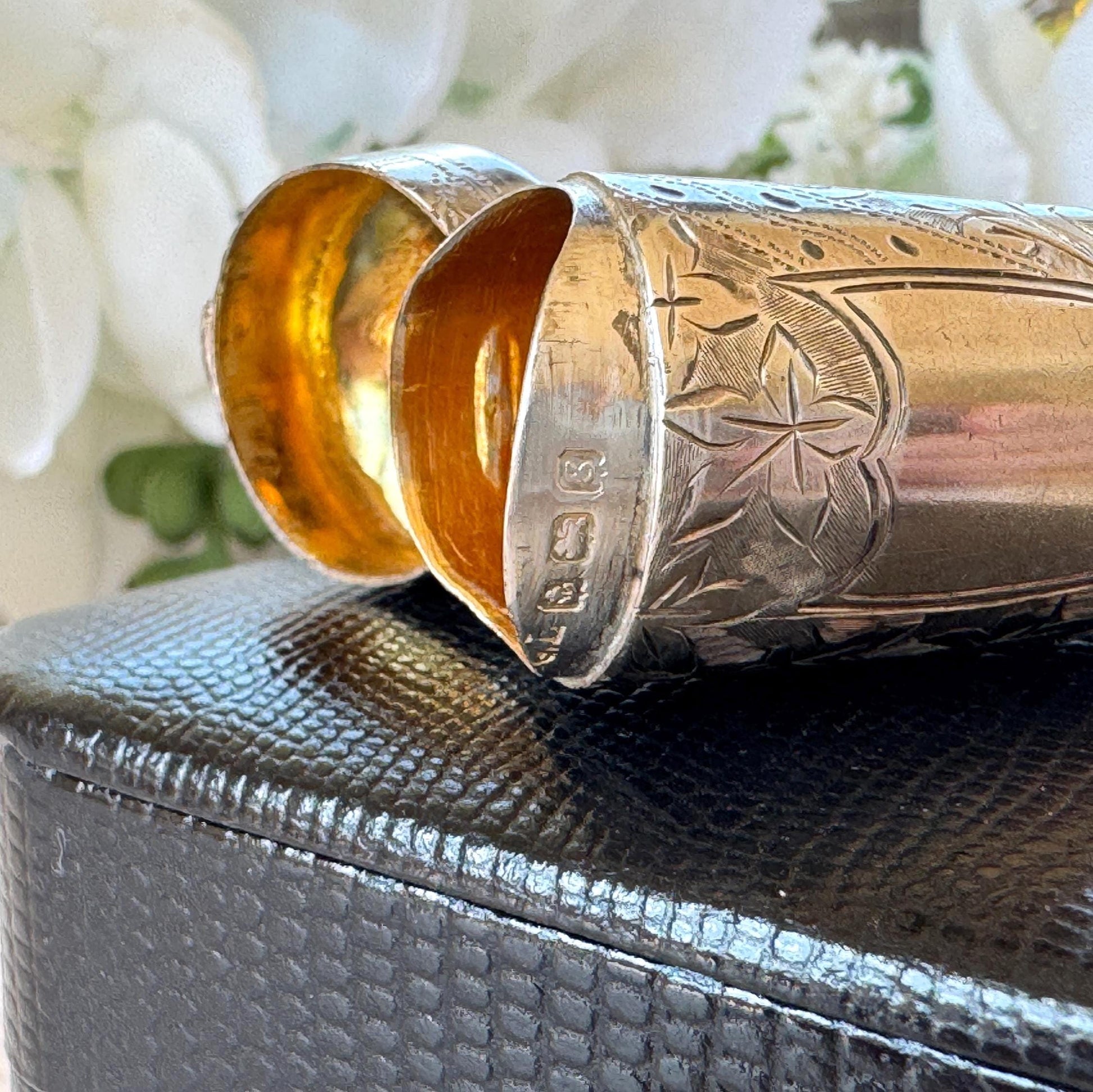 Antique Edwardian Silver Cheroot Case Keepsake Pendant | Hallmarked 1906 George Loveridge