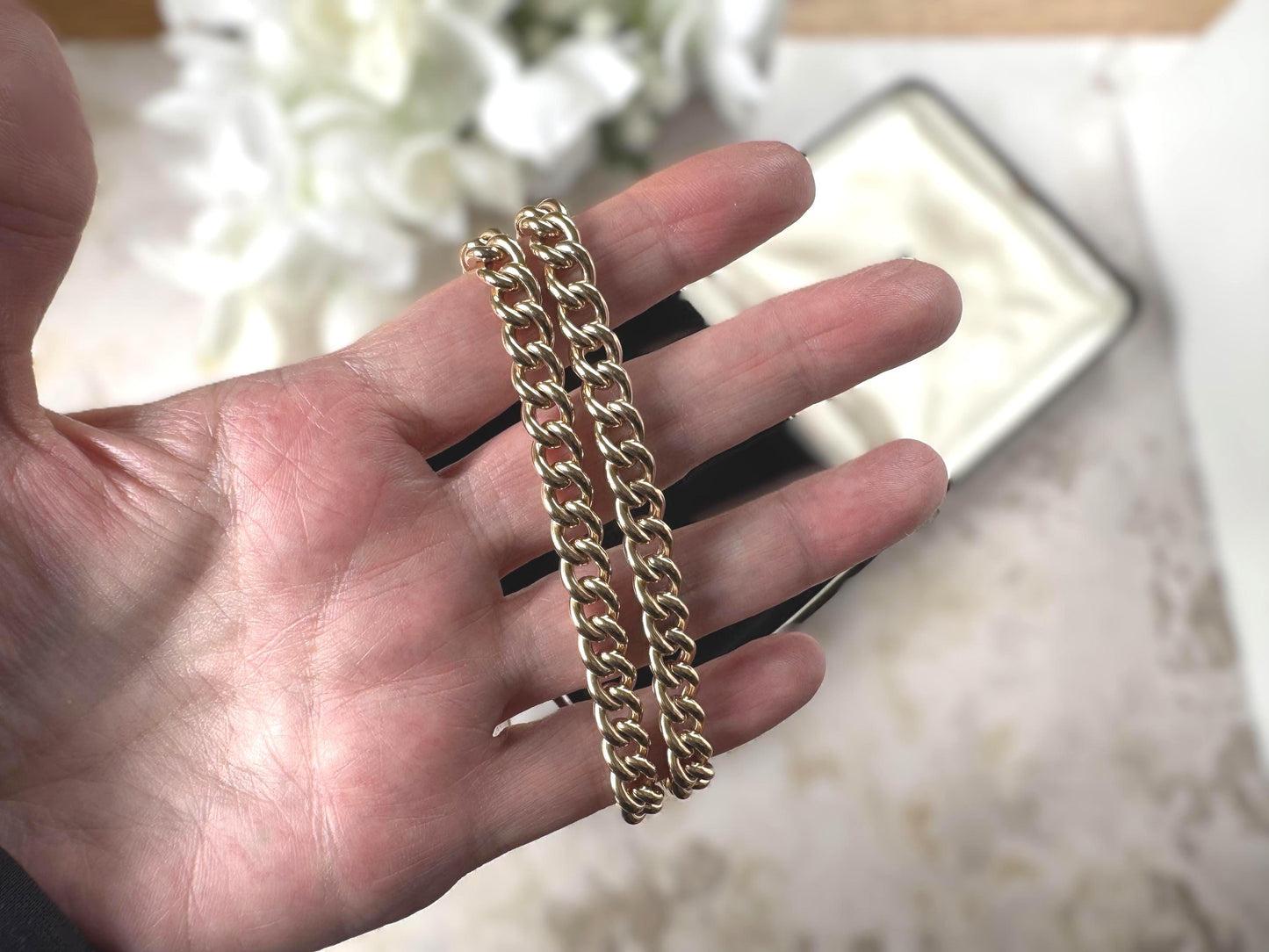 Victorian 14ct Double-Graded Rolled Gold Double Albert Watch Chain | Antique Necklace Bracelet