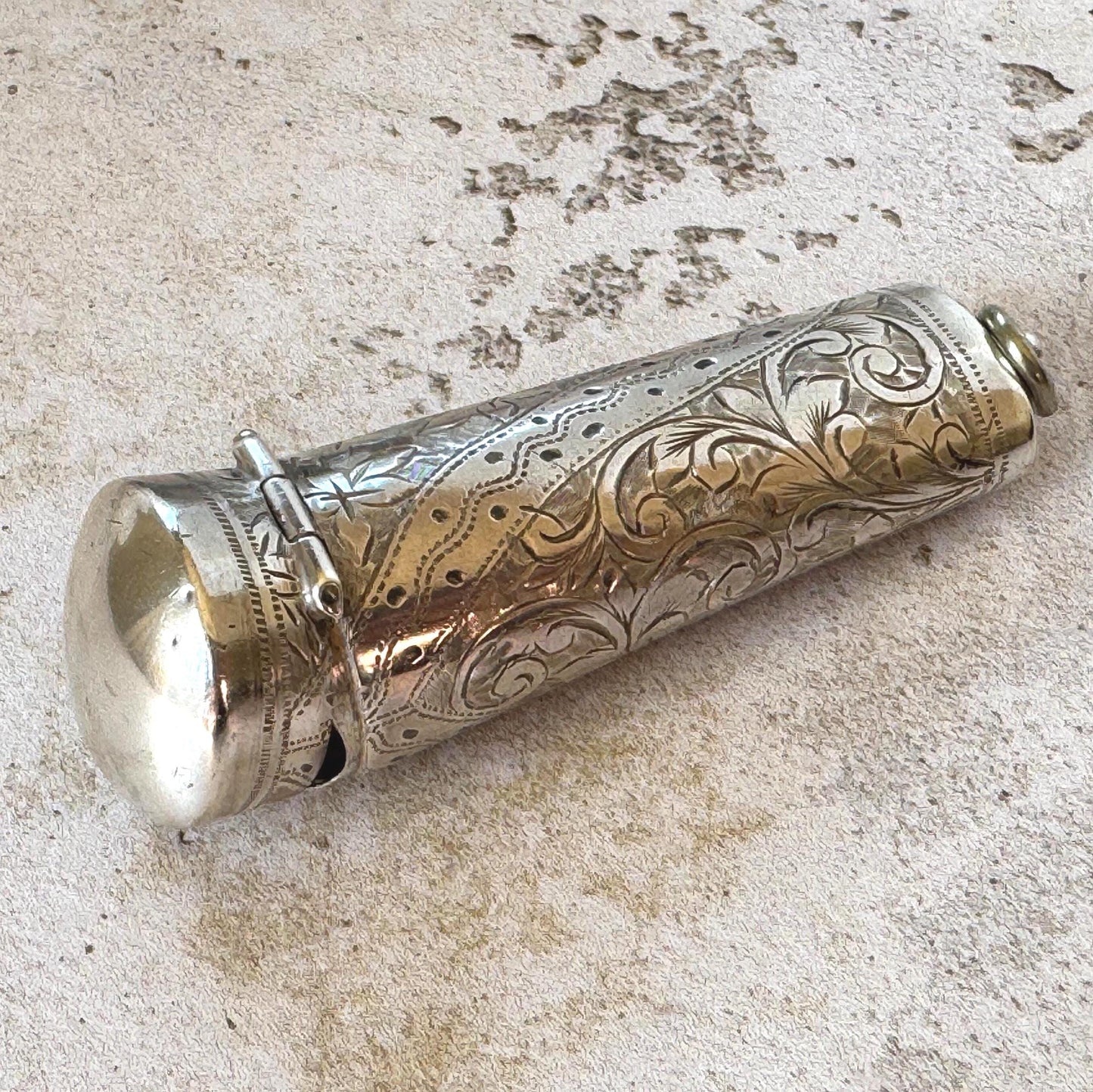 Antique Edwardian Silver Cheroot Case Keepsake Pendant | Hallmarked 1906 George Loveridge