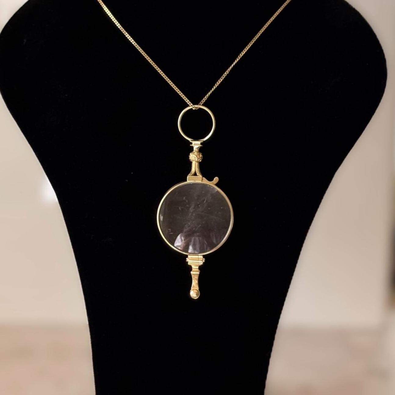Rare Georgian 18ct Gold Quizzing Glass Semi-Lorgnette Combination by Dollond, London c1790