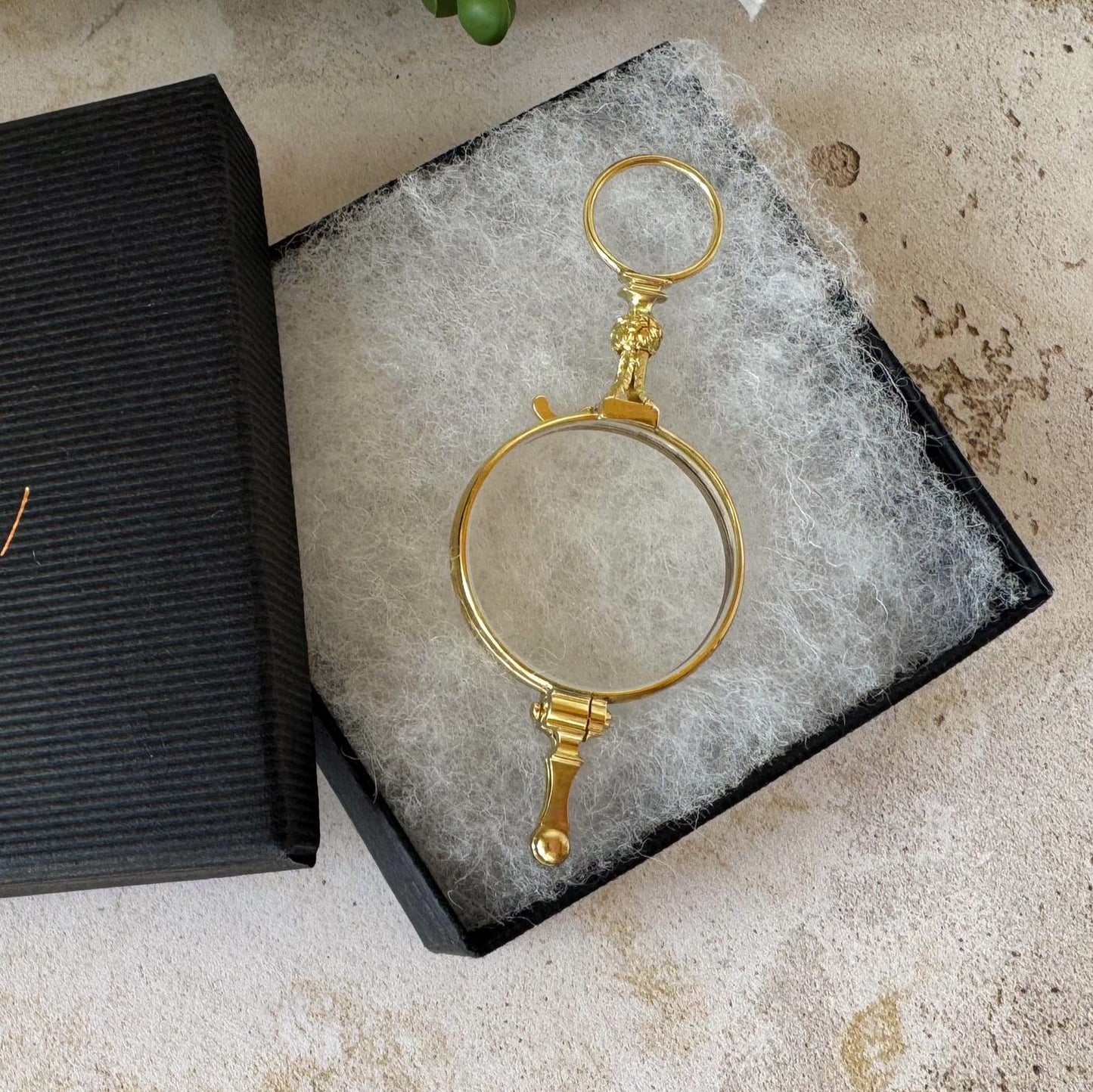 Rare Georgian 18ct Gold Quizzing Glass Semi-Lorgnette Combination by Dollond, London c1790
