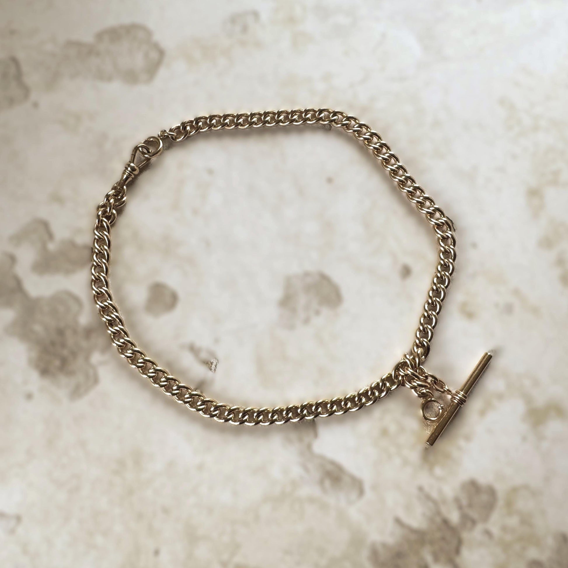Victorian 14ct Double-Graded Rolled Gold Double Albert Watch Chain | Antique Necklace Bracelet