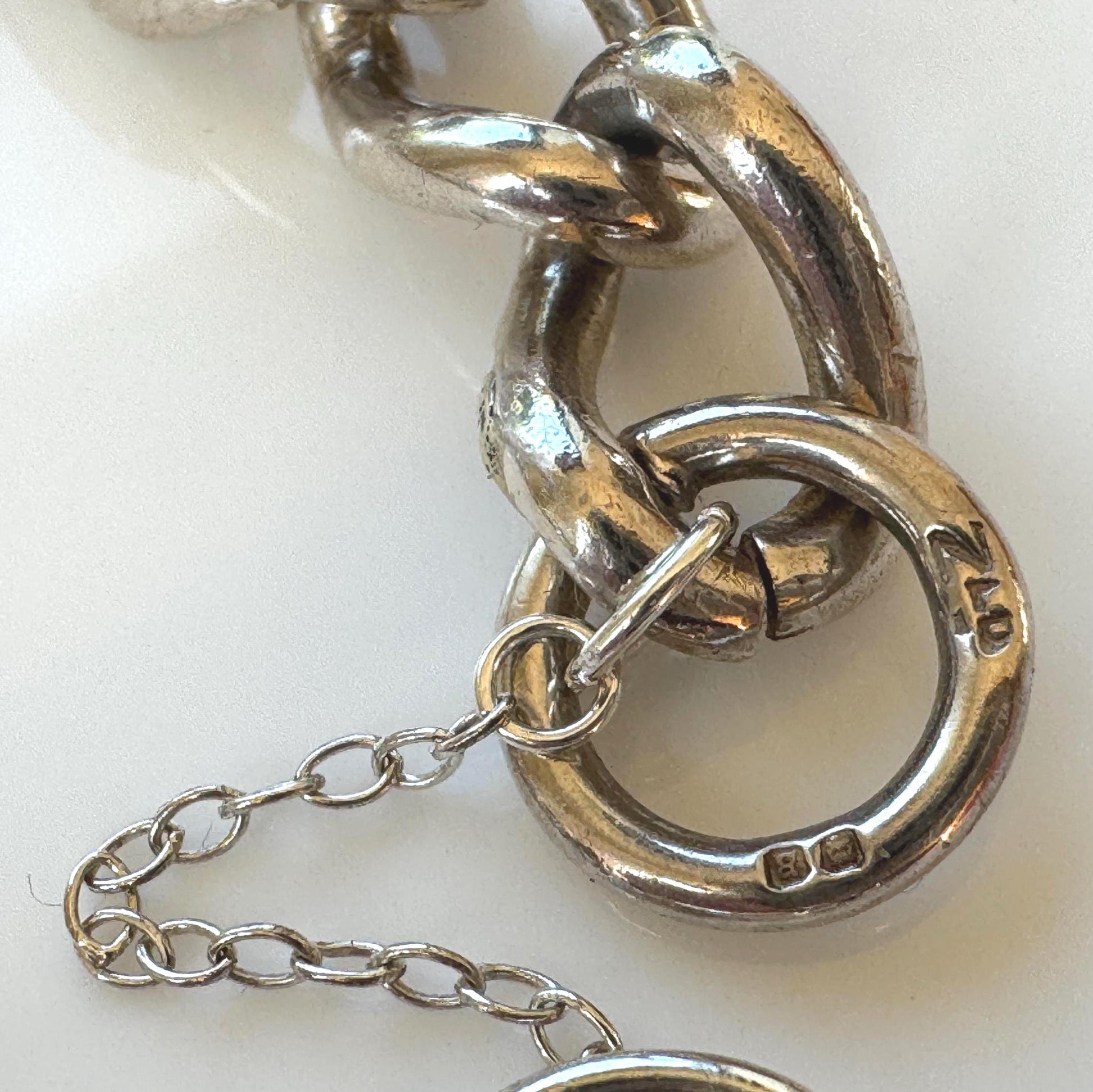 Vintage 1970s Chunky Sterling Silver Heart Padlock Bracelet, Fred Manshaw 1974 London Hallmarks