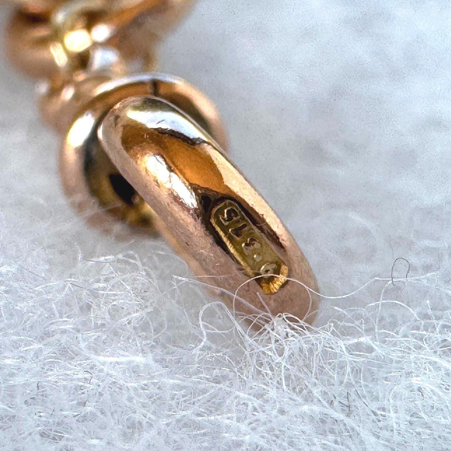 Antique Victorian 9ct Rose Gold Watch Chain Style Bracelet | Unisex Chunky Curb Chain with Dog Clip