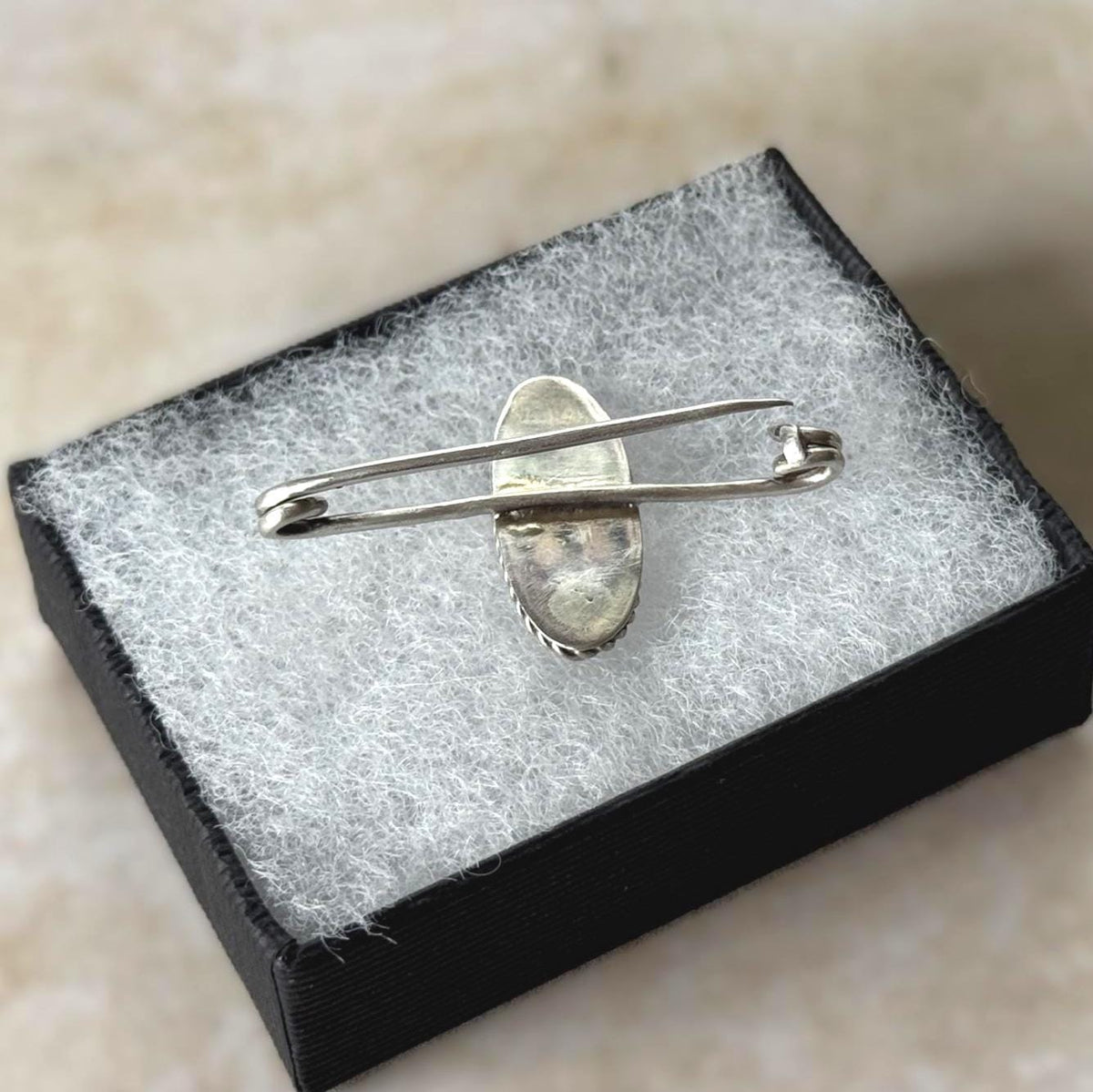 Rare Antique Georgian Silver Brooch | Coque de Perle Nautilus Shell Cravat Pin, c.1800