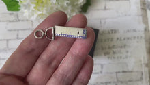 Load and play video in Gallery viewer, Victorian Miniature Silver Ruler &amp; Pencil Fob Pendant
