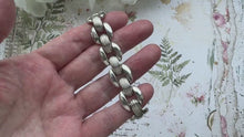 Load and play video in Gallery viewer, Vintage Art Deco Sterling Silver Tank Bracelet
