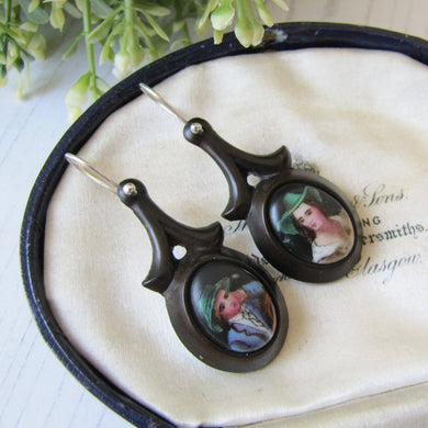 Victorian Vagabond Vulcanite Earrings