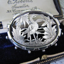 Load image into Gallery viewer, Victorian Aesthetic Sterling Silver Brooch
