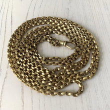 Cargar imagen en el visor de la galería, Victorian Gold Gilt 60&quot; Long Guard Chain
