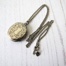 Load image into Gallery viewer, Victorian Sterling Silver Mizpah Locket On Chain - MercyMadge
