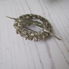 Load image into Gallery viewer, Victorian Sterling Silver Sweetheart Swallow Brooch
